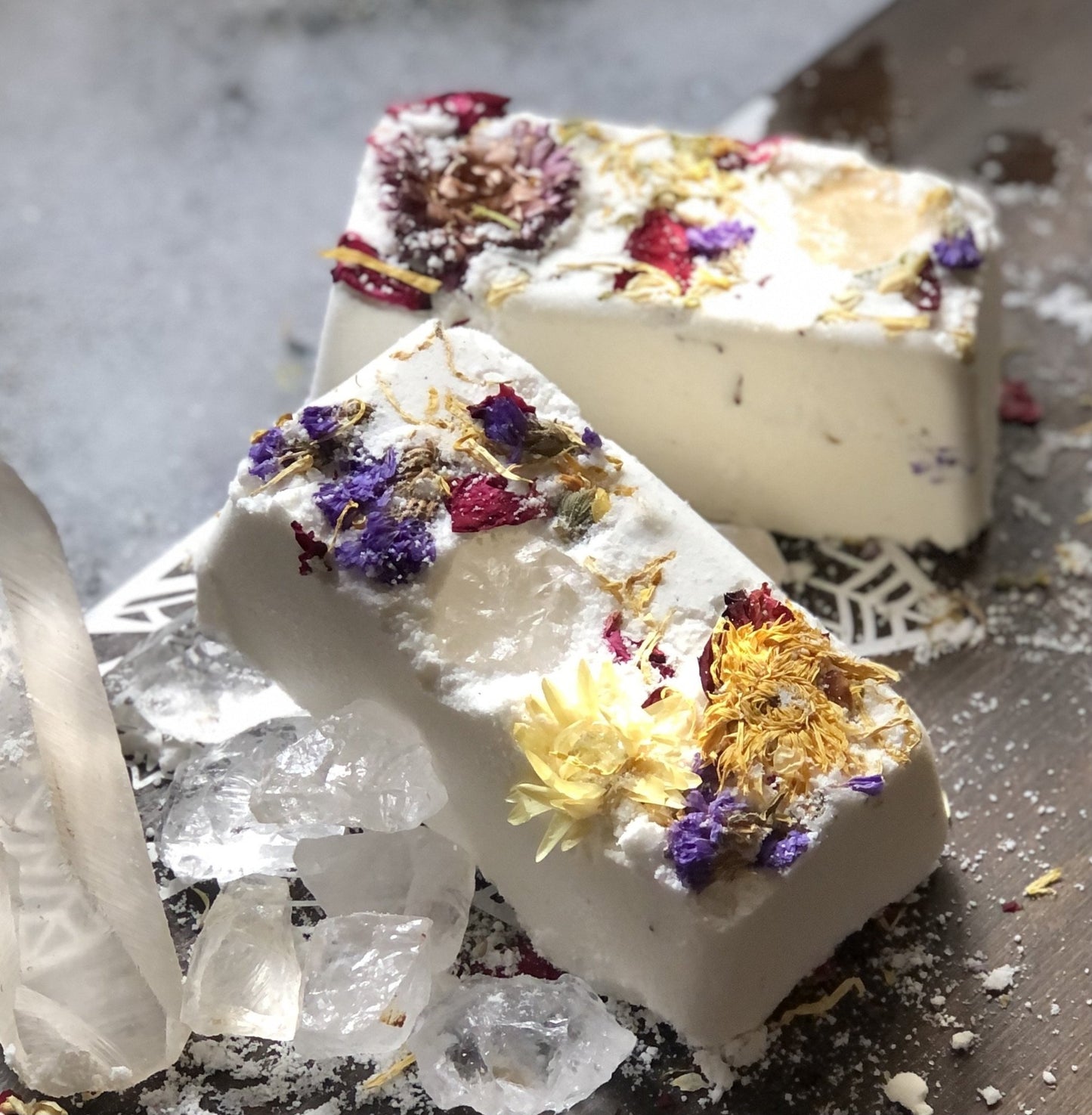 Healing Moon Vegan Milk Bath Bomb Brick - Hotsy Totsy Haus