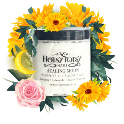 Healing Moon Whipped Fluff Sugar Scrub - Hotsy Totsy Haus