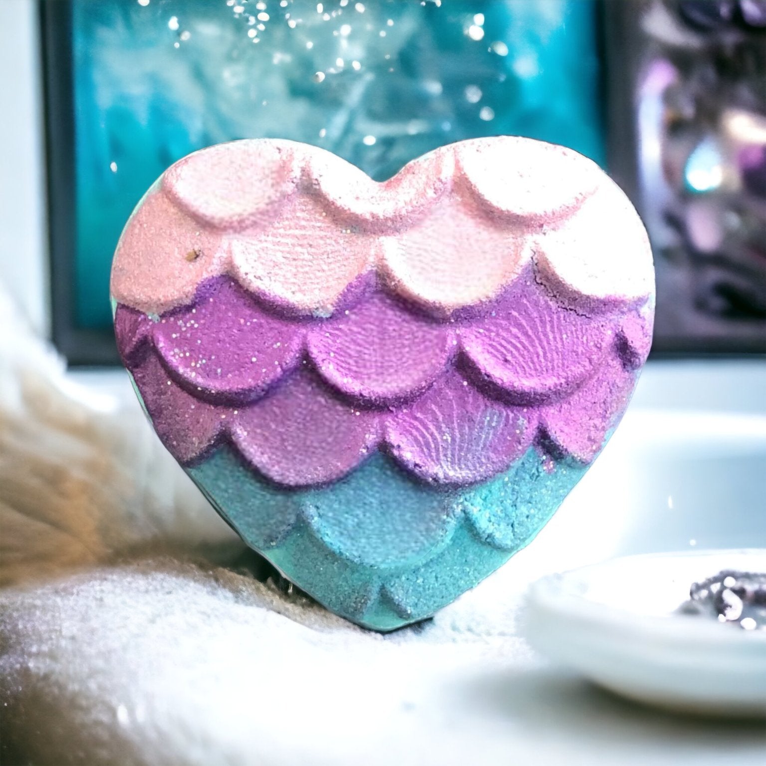 Heart Present Bath Bomb Mold