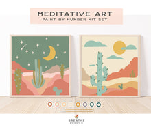 Load image into Gallery viewer, Zen Desert Meditative Art Paint by Number Kit + Easel - Hotsy Totsy Haus